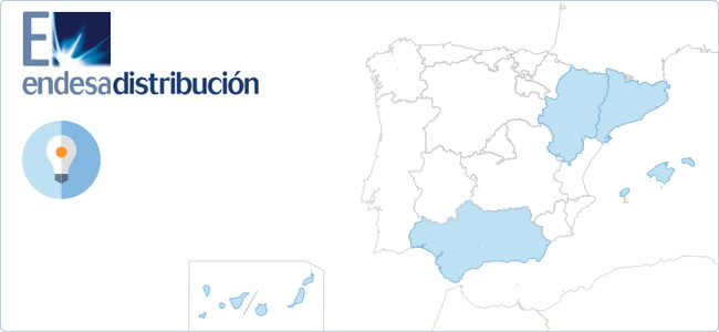 Distribucion de electricidad en España