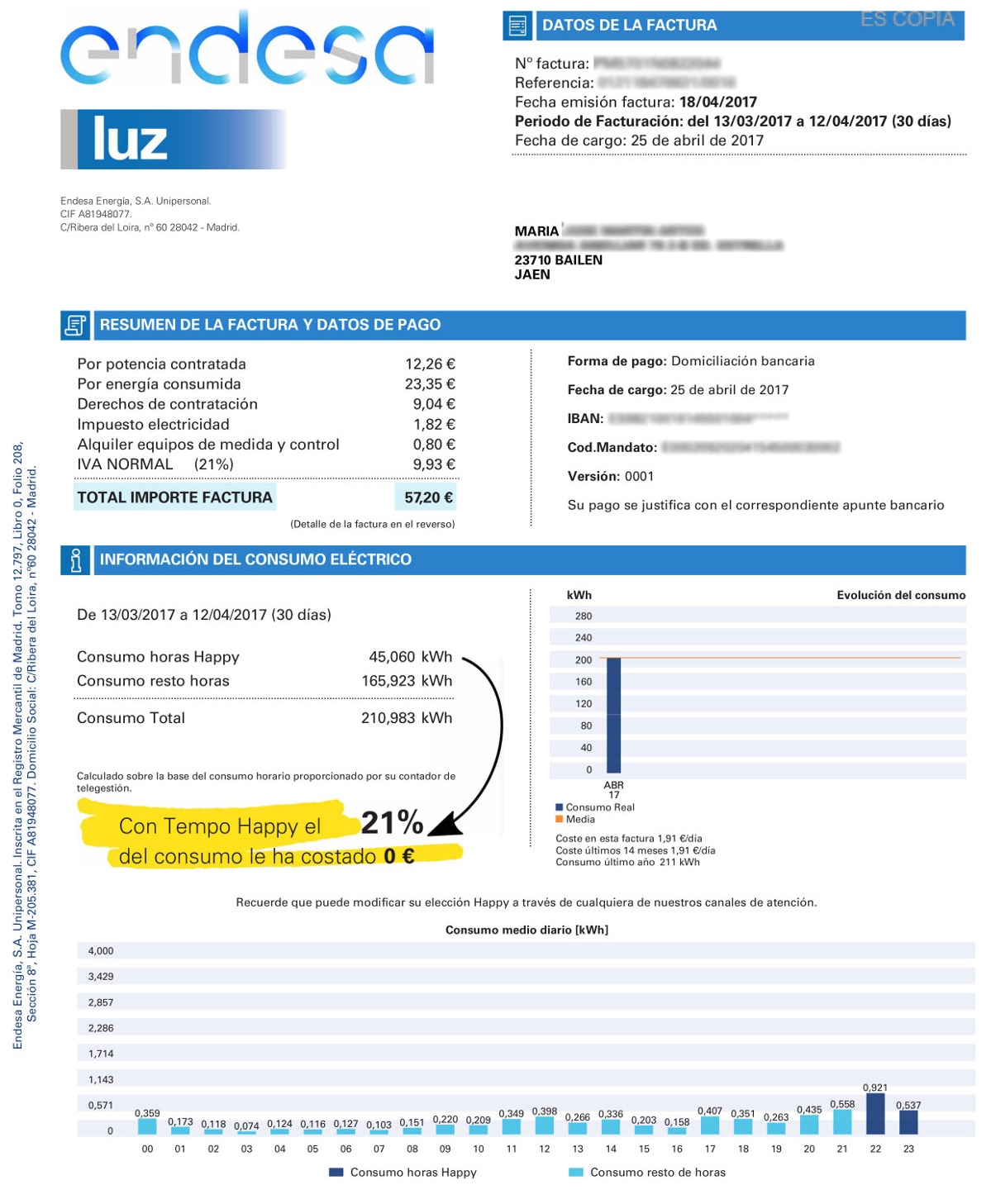 Factura perfil cultureta