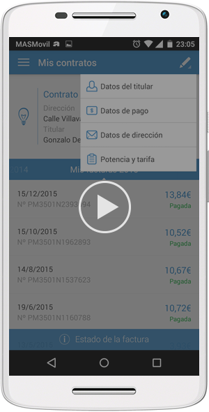 Edita tus datos contratos